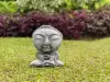  Product image 1 of the product “Nima - Sitting monk with big head, 30 cm H | cast stone ”